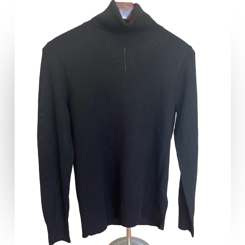 J. Crew Women's Classic Black Turtleneck Sweater